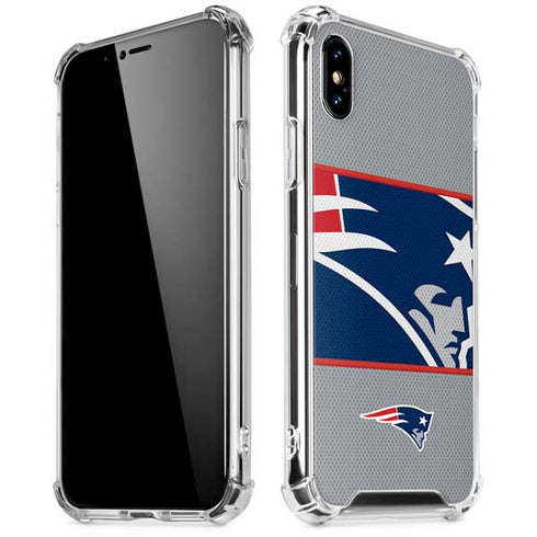 NFL New England Patriots Zone Block iPhone XS Max Clear Case